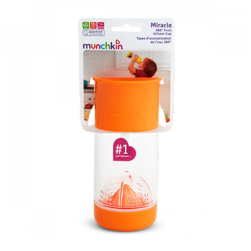 Munchkin Miracle 360 Fruit Infuser Cup 414ml - Orange