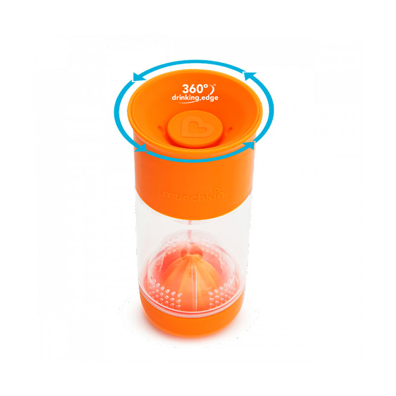 Munchkin Miracle 360 Fruit Infuser Cup 414ml - Orange