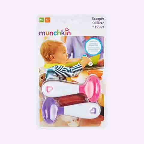 Munchkin Scooper Spoon 2pk - Pink & Purple (3730)
