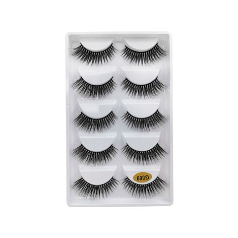 Natural Thick Imitation Mink 5 Pairs False Eyelashes - G509