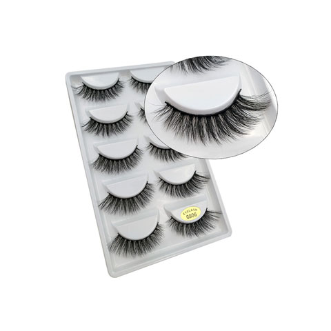 Natural Thick Imitation Mink 5 Pairs False Eyelashes - G806