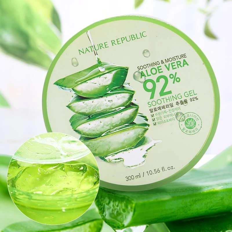 Nature Republic 92% Aloe Vera Soothing Gel 300ml || The MallBD Nature Republic 92% Aloe Vera Soothing Gel 300ml || The MallBD