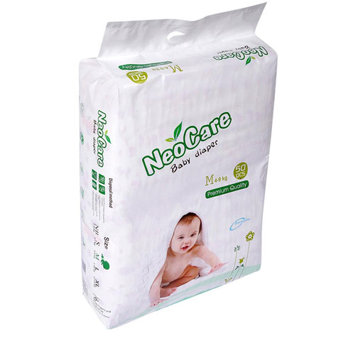 NeoCare Premium Quality Baby Diaper M Size (4-9kg) 50pcs