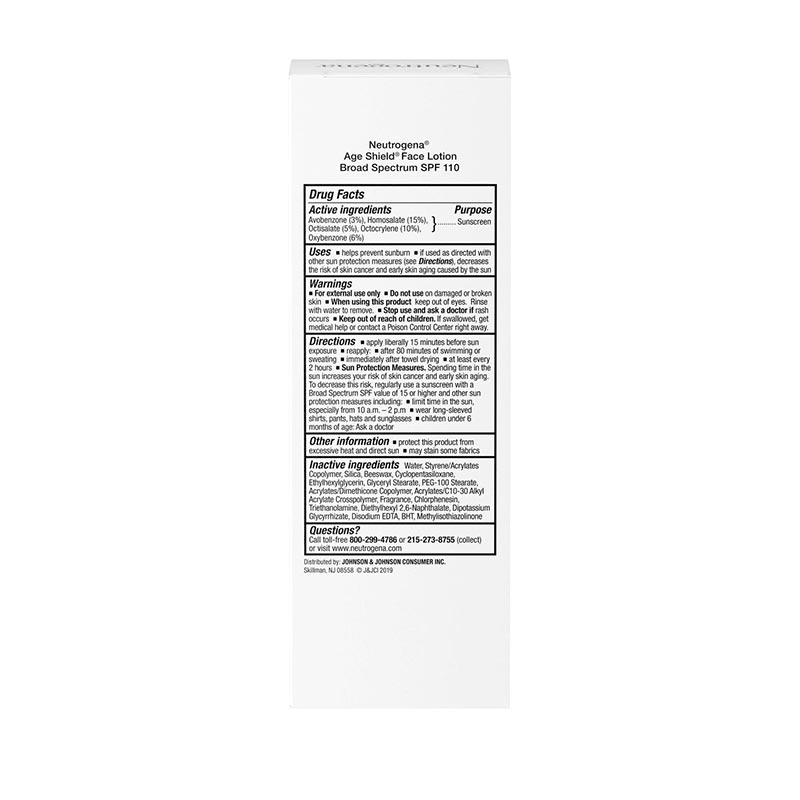 Neutrogena Age Shield Face Oil-Free Sunscreen 88ml - SPF110
