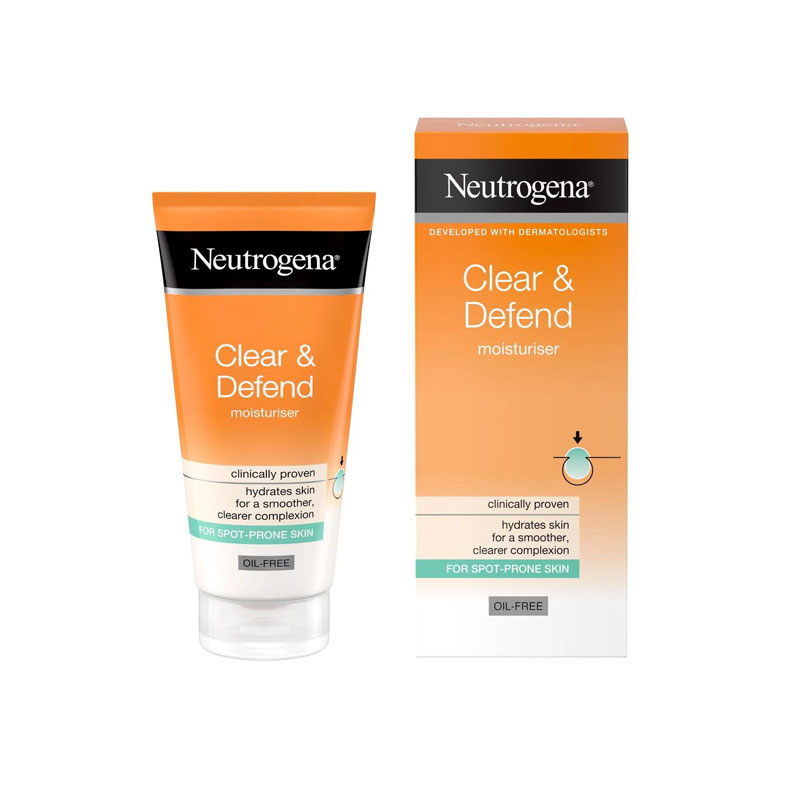 Defender clear oil. Neutrogena.