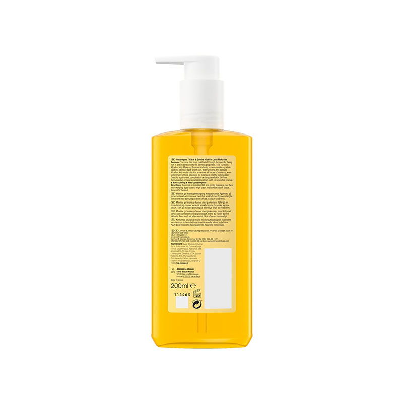 Neutrogena Clear & Soothe Micellar Jelly Make Up Remover 200ml