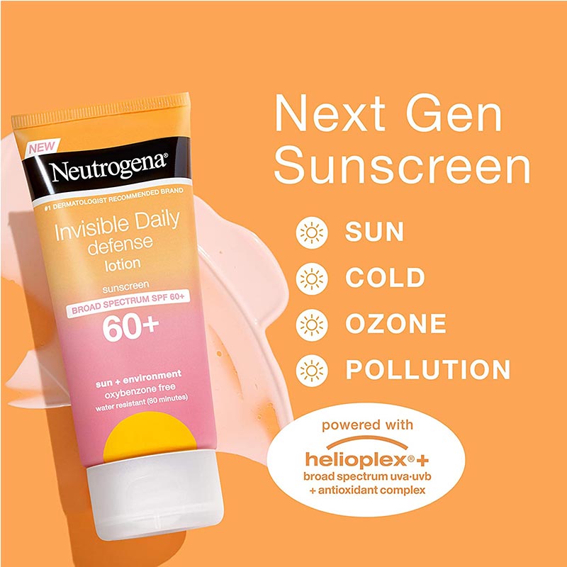 Neutrogena Invisible Daily Defense Lotion Sunscreen 88ml - SPF 60+
