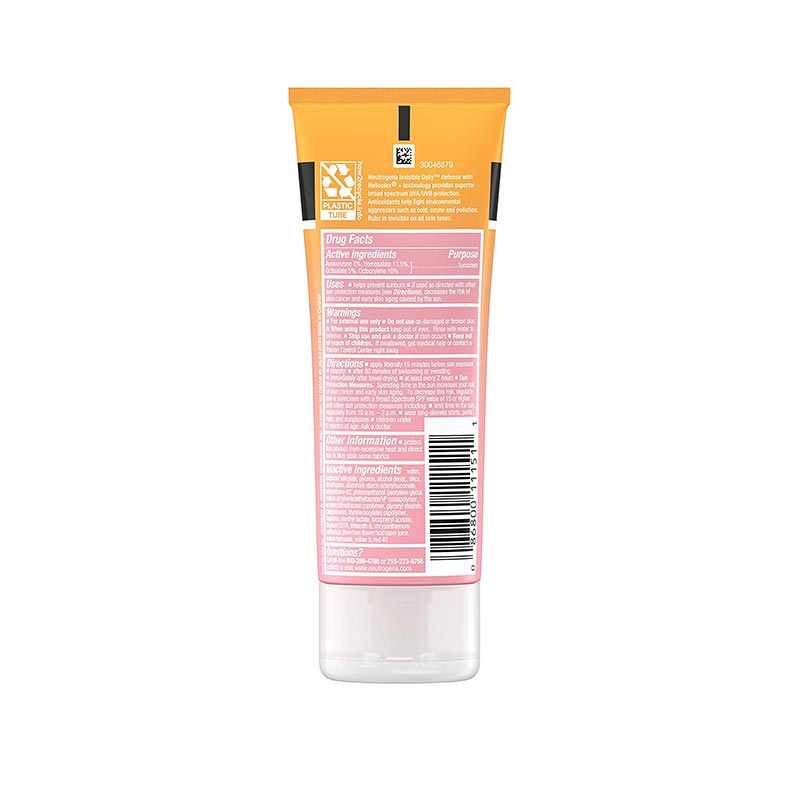 Neutrogena Invisible Daily Defense Lotion Sunscreen 88ml - SPF 60+