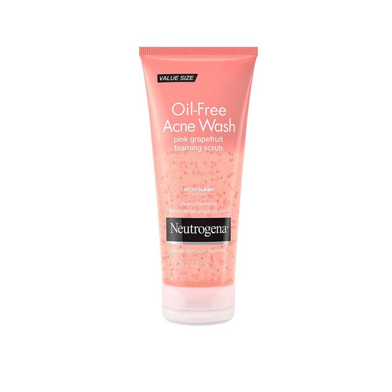 Neutrogena Oil Free Acne Wash Pink Grapefruit Foaming Scrub 198ml