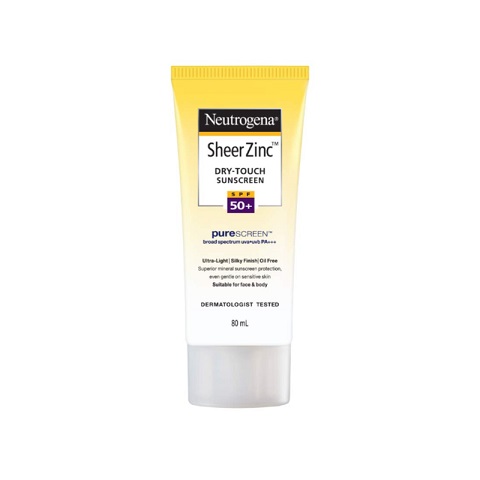 Neutrogena Sheer Zinc Dry Touch Sunscreen 80ml - SPF50+