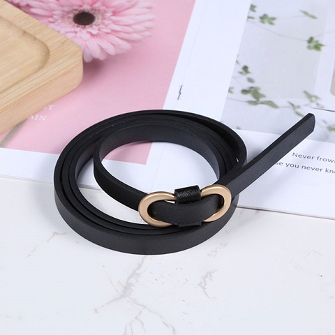 New Ladies Fashionable All-Match Free Punching Thin Belt (301091)
