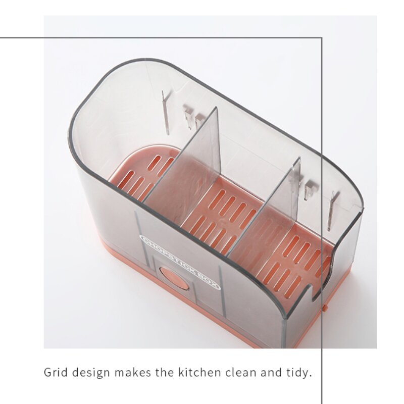 New Multifunctional Wall-Mounted Chopsticks Storage Box (20184)