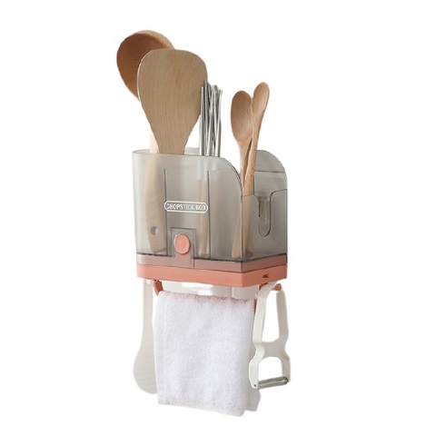 New Multifunctional Wall-Mounted Chopsticks Storage Box (20184)