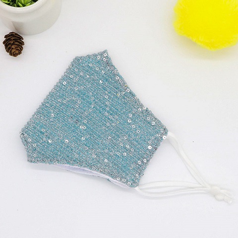 New Shiny Fashion Face Mask - Light Blue (301047)