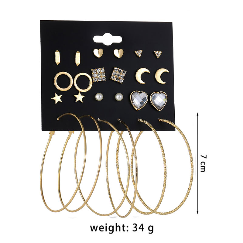 New Trendy Korean Version Earrings Set (66)