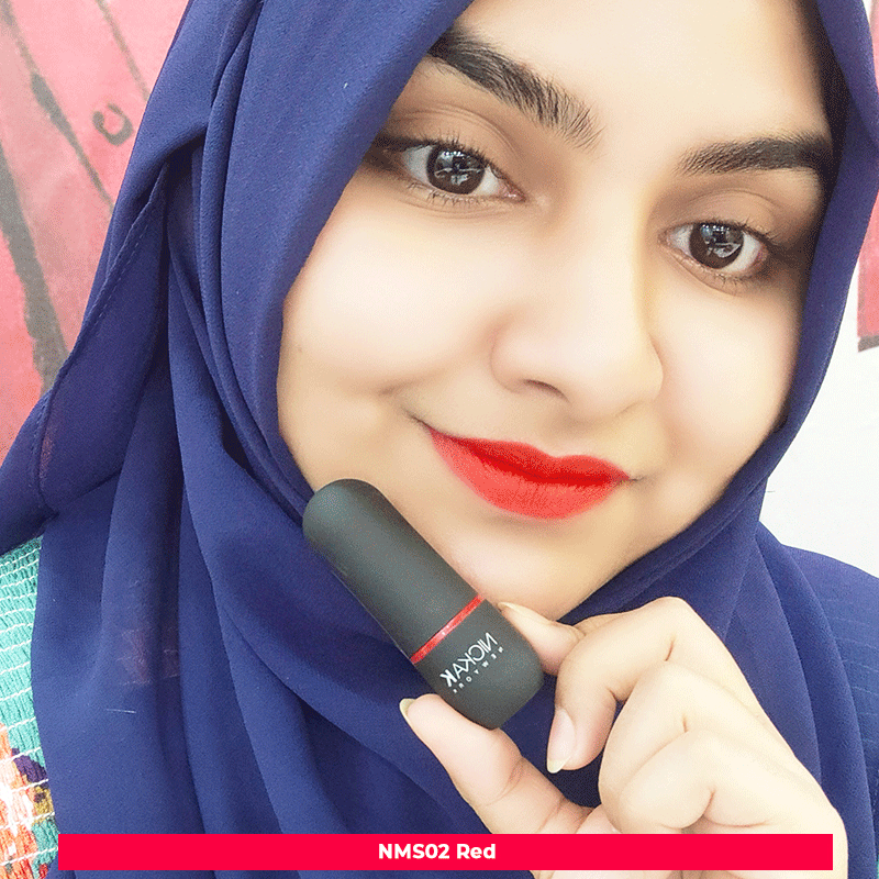 Nicka k Vivid Matte Lipstick 3.5g - NMS02 Red