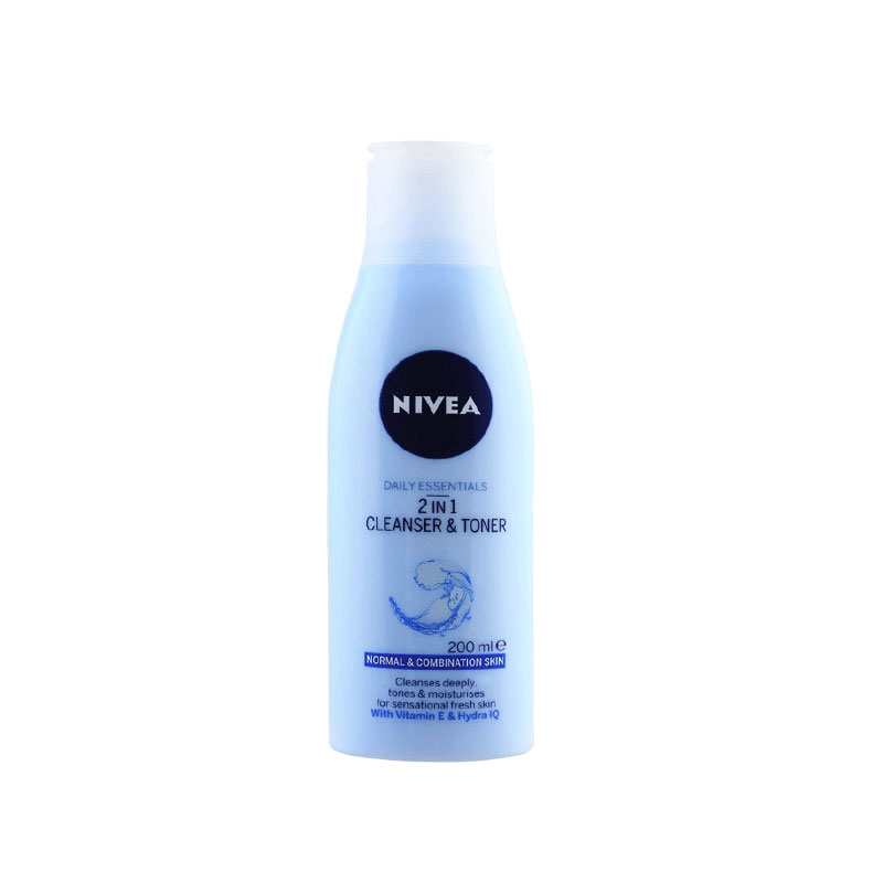 naturlig plade Kælder Nivea Daily Essentials 2 In 1 Cleanser & Toner 200ml || The MallBD