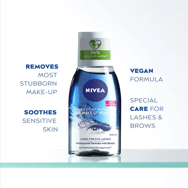 Nivea Double Effect Waterproof Eye Makeup Remover 125ml
