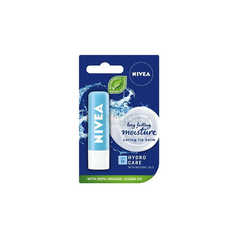Nivea Hydro Care Long Lasting Moisture Caring Lip Balm 4.8g - Spf 15