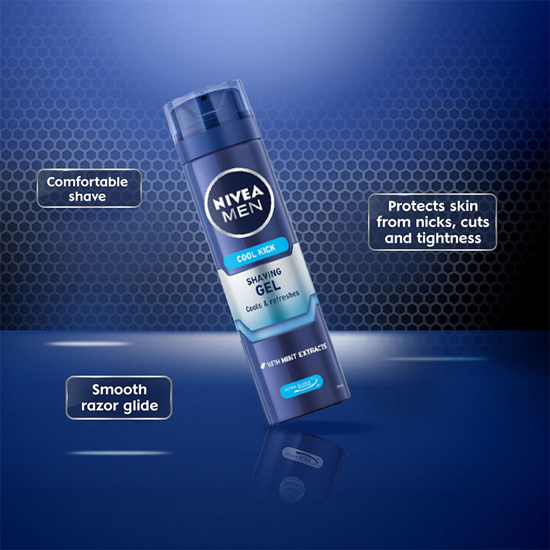 Nivea Men Cool Kick Shaving Gel 200ml