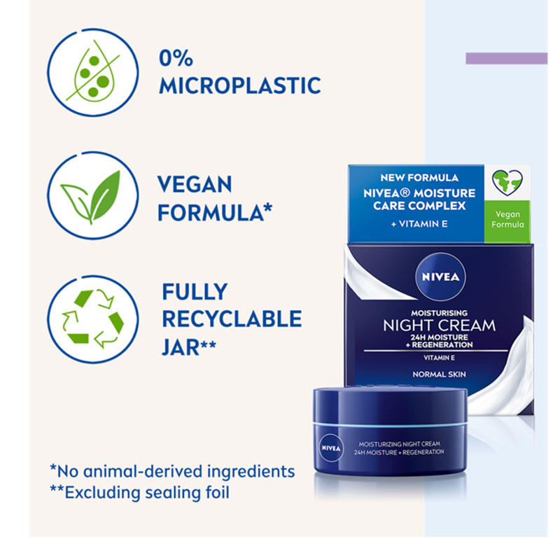 Nivea Moisturising Night Cream With Vitamin E 50ml