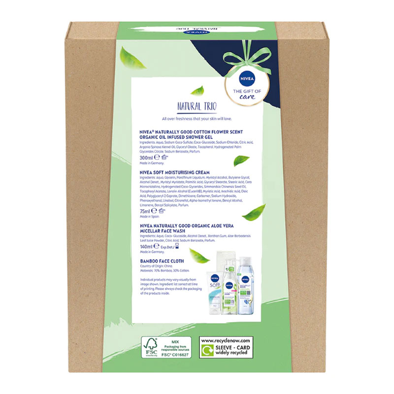 Nivea Natural Trio Gift Set
