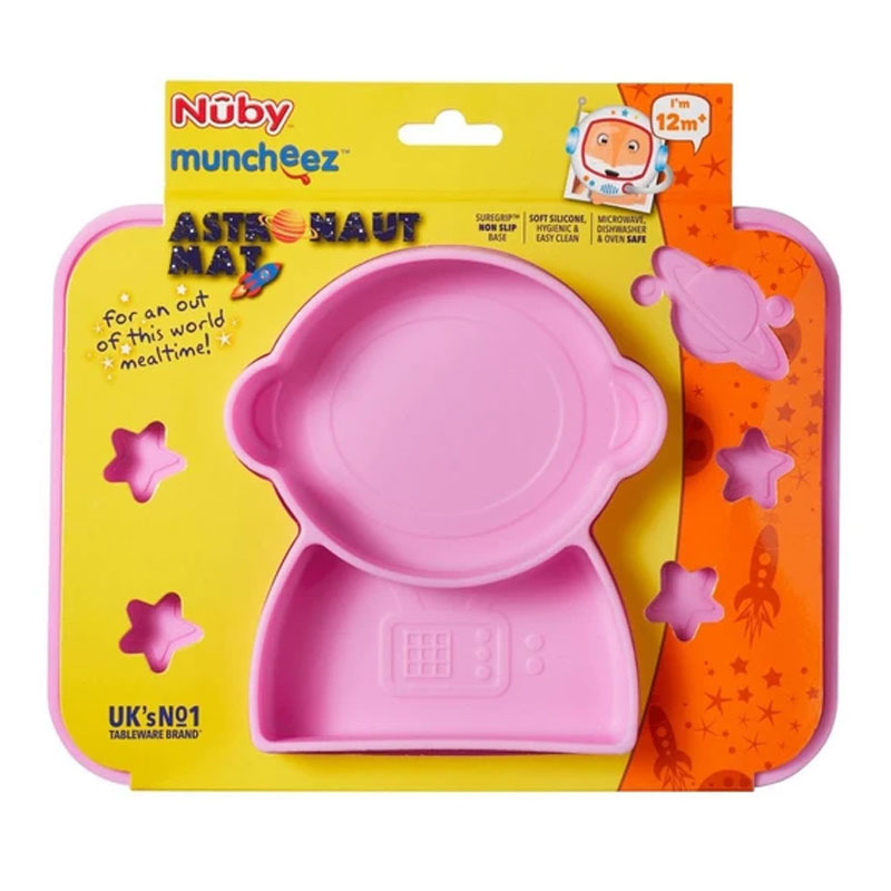 Nuby My Super Soft Sure Grip Astronaut Mat - Pink