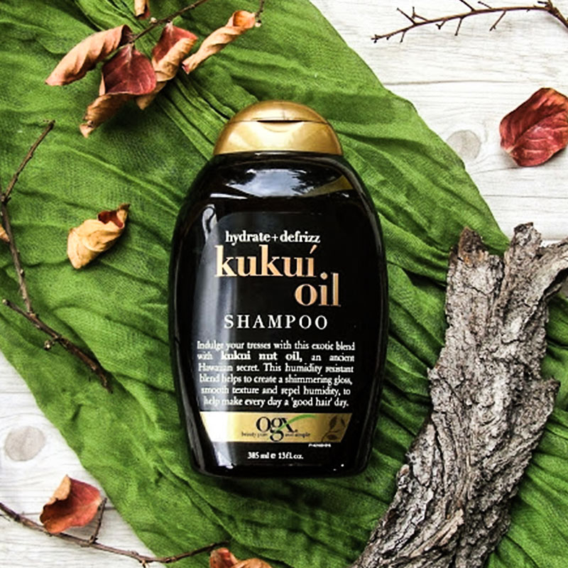 OGX Hydrate & Defrizz + Kukui Oil Shampoo 385ml