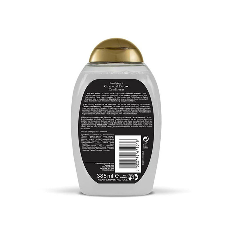 OGX Purifying + Charcoal Detox Conditioner 385ml