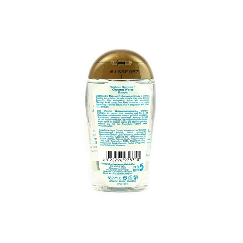 OGX Weightless Hydration + Coconut Water Shampoo 88.7ml