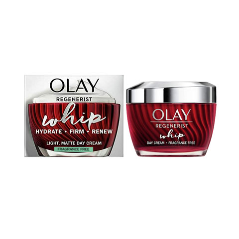 Olay Regenerist Whip Hydrate Firm Renew Light Matte Day Cream 50ml - Fragrance Free