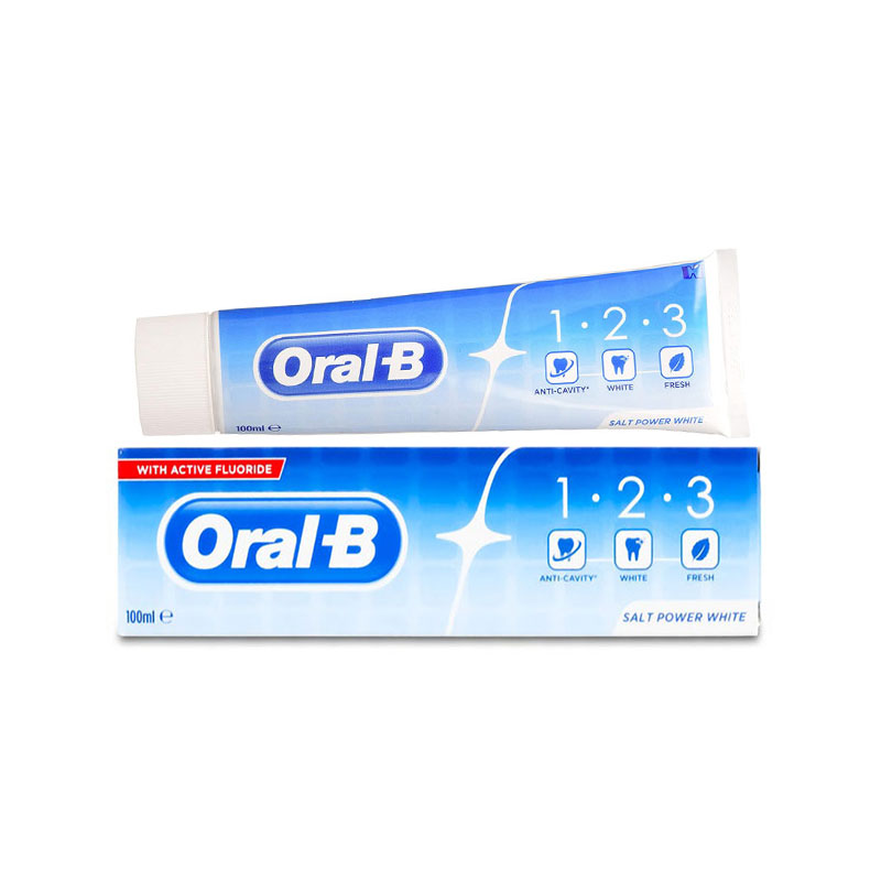 Oral B 1-2-3 Salt Power White Toothpaste 100ml