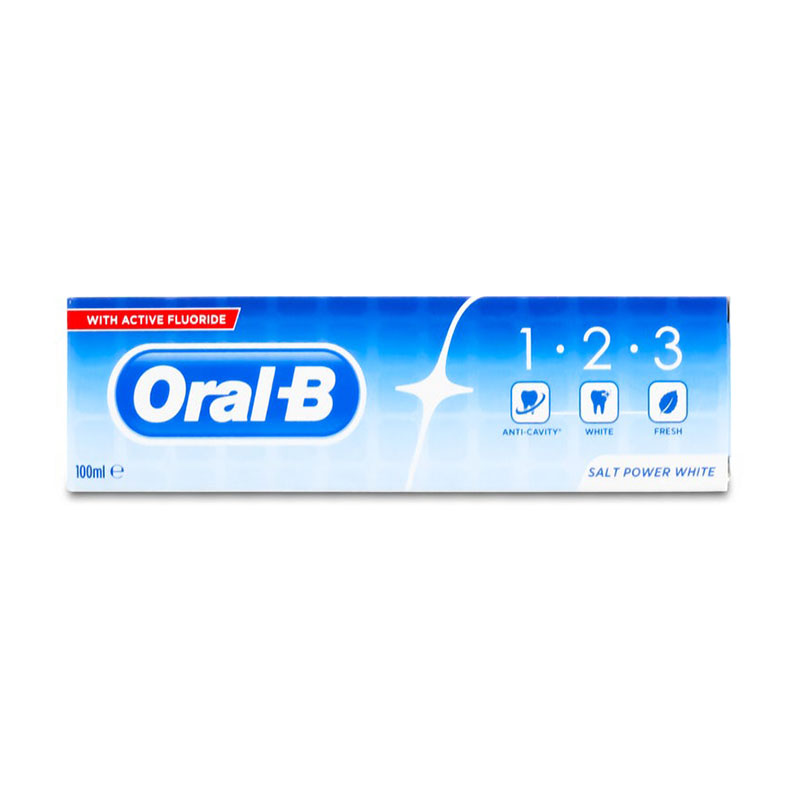 Oral B 1-2-3 Salt Power White Toothpaste 100ml