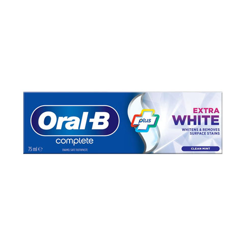 Oral B Complete Plus Extra White With Clean Mint Toothpaste 75ml