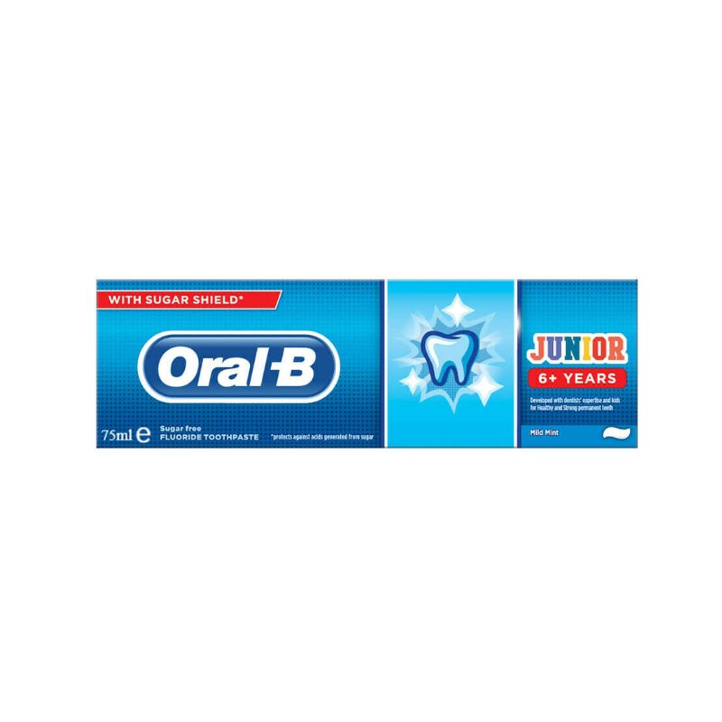 Oral B Junior 6+ Years Toothpaste with Sugar Shield 75ml