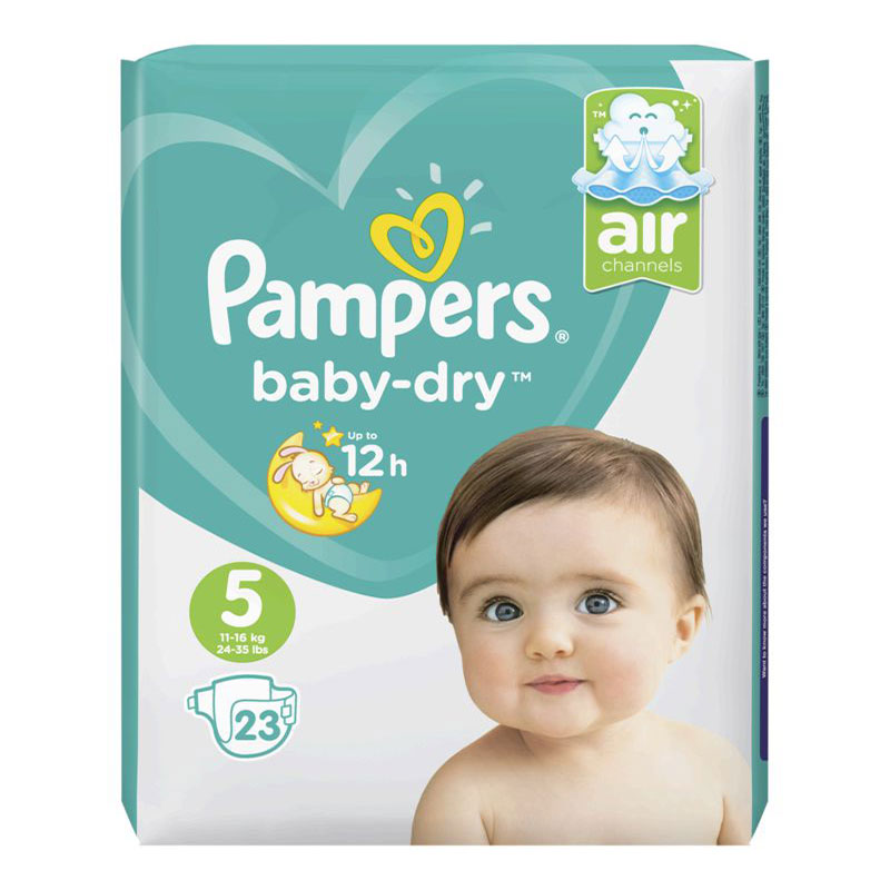 Pampers Baby Dry Nappies Up To 12h 5 (11-16 kg) 23 Nappies