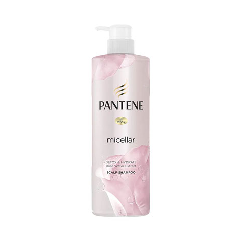 Pantene Pro-V Micellar Detox & Hydrate Rose Water Extract Scalp Shampoo 530ml
