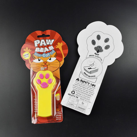 Paw Beam Laser Funny Cat Toy - Yellow (20215)