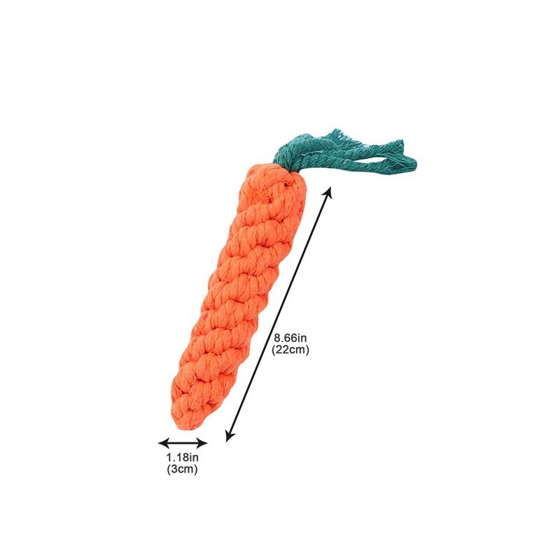 Pet Carrot Cotton Rope Toy - (301203)