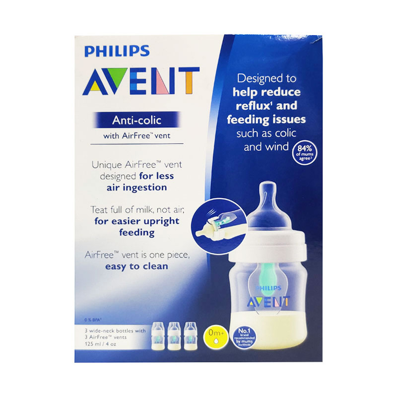 Philips Avent  Anti-Colic Baby Bottles 125ml - 3Pcs (4933)
