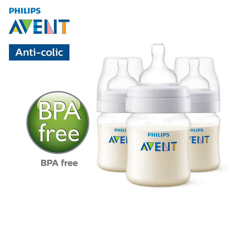 Philips Avent  Anti-Colic Baby Bottles 125ml - 3Pcs (4933)