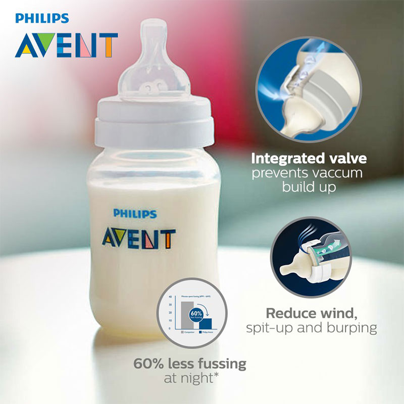 Philips Avent  Anti-Colic Baby Bottles 125ml - 3Pcs (4933)