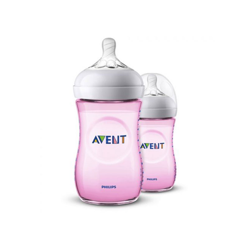 Philips Avent Natural Bottle 260ml Pink 2pk The MallBD