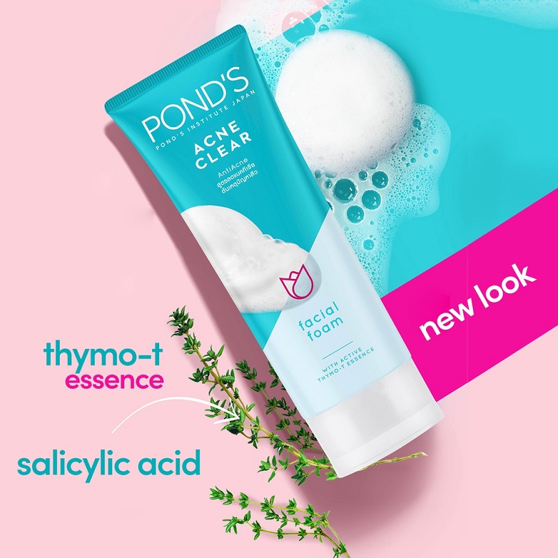 Pond's Acne Clear Anti Acne Facial Foam 100g