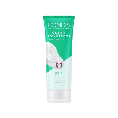 Pond's Clear Solutions Anti Bacterial + Oil Control Facial Scrub 100g