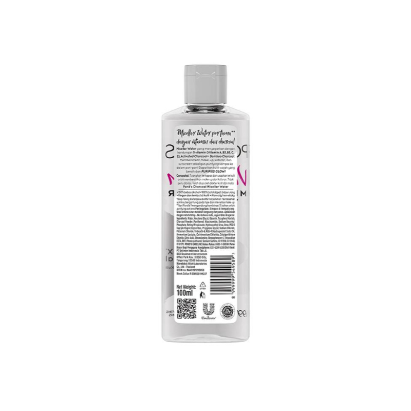 Pond's Vitamin Micellar Water 100ml - D-Toxx Charcoal