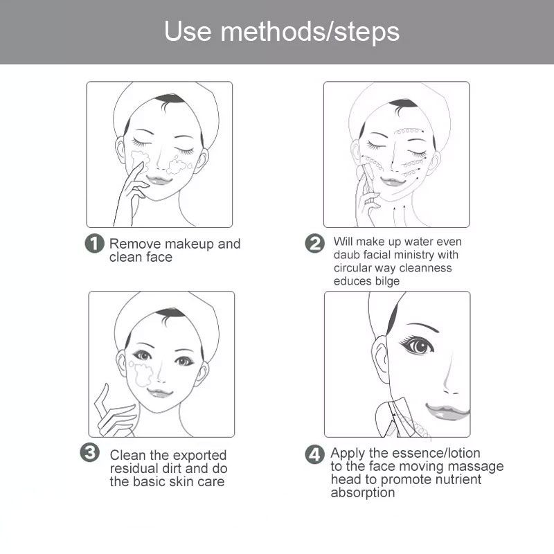 Portable Electronic Vibration Apparatus Face Cleaner Massager