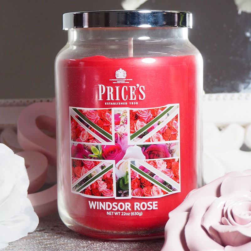 Price's Jar Candle 630g - Windsor Rose