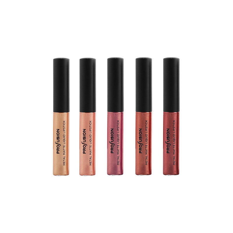 Profusion Glitter & Glam 5 Metal Liquid Lipstick Collection Set