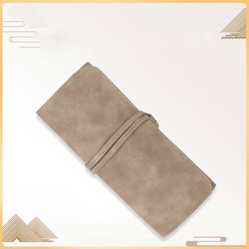PU Fabric Folding Makeup Brush Bag